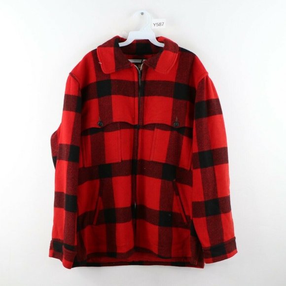 Vtg 60s Rockabilly Wool Double Pocket Jacket